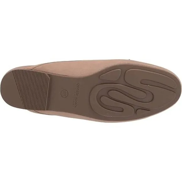 Gentle Souls by Kenneth Cole Women's Eugene Bow Slide Mules Flats Mushroom 6.5M