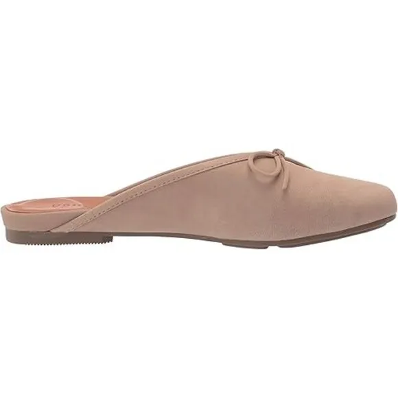 Gentle Souls by Kenneth Cole Women's Eugene Bow Slide Mules Flats Mushroom 6.5M