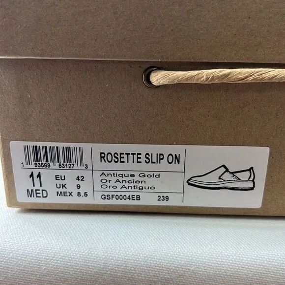 Gentle Souls by Kenneth Cole Rosette Slip On Snakeskin size 11 M