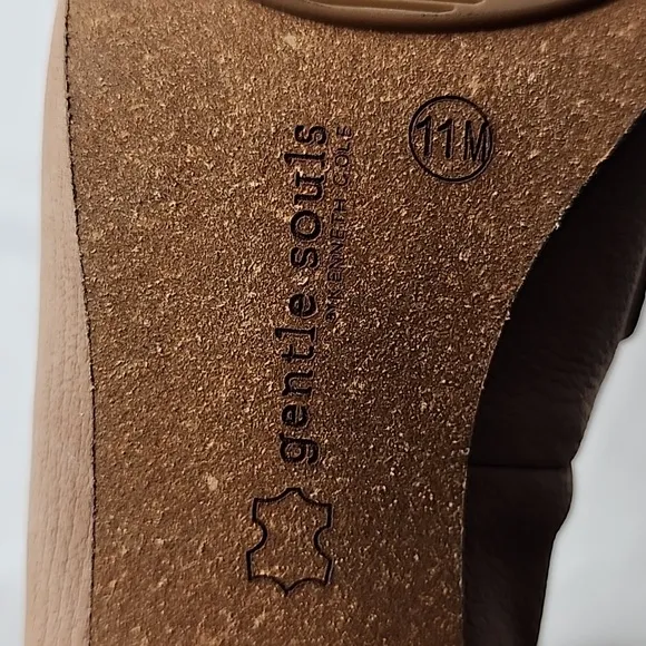 GENTLE SOULS KENNETH COLE ELLA LEATHER LOAFERS🍄LADIES 11🍄COLOR MUSHROOM🍄NWOB