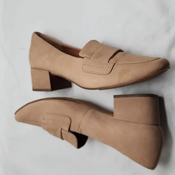 GENTLE SOULS KENNETH COLE ELLA LEATHER LOAFERS🍄LADIES 11🍄COLOR MUSHROOM🍄NWOB