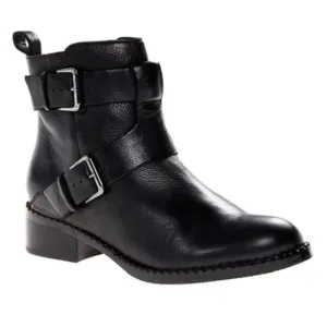 {Gentle Souls} Leighton Moto Pebble Leather Boots