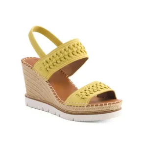 GENTLE SOULS Lemon Elyssa Two-band Braided Sandals