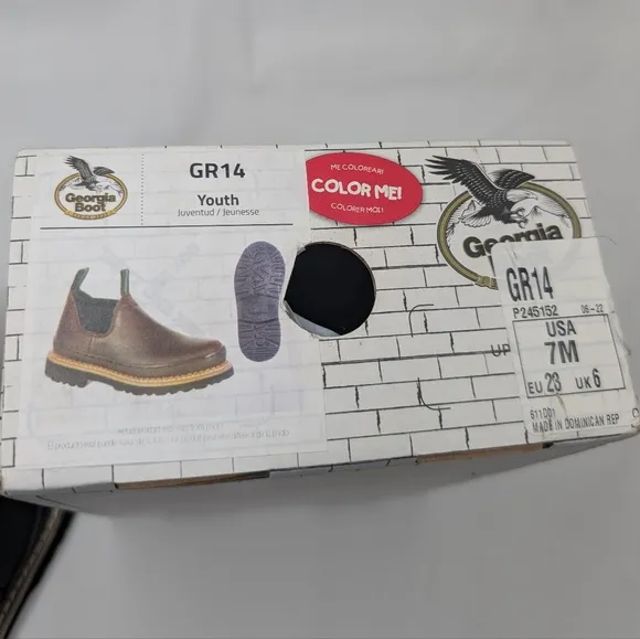 Georgia Boot Baby Romeo Boots GR14  Leather Shoes Pull-on