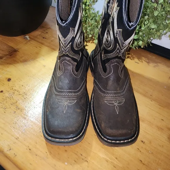 Georgia Boot Kids Size 12.5 Brown Cowboy Boots