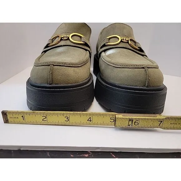 Geox Spherica Platform Shoes EC 7 Women Ultra-Cushioned Gray/Green US 10.5 EU41