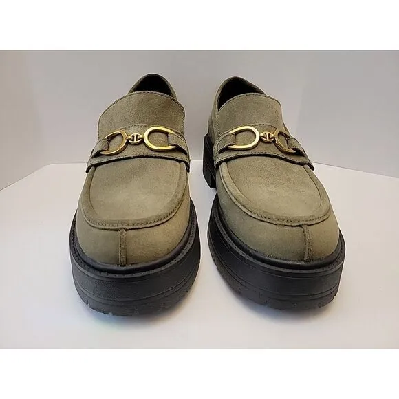 Geox Spherica Platform Shoes EC 7 Women Ultra-Cushioned Gray/Green US 10.5 EU41