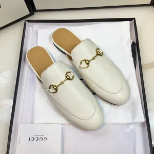 GG SLIPPER PRINCETOWN WHITE CALFSKIN
