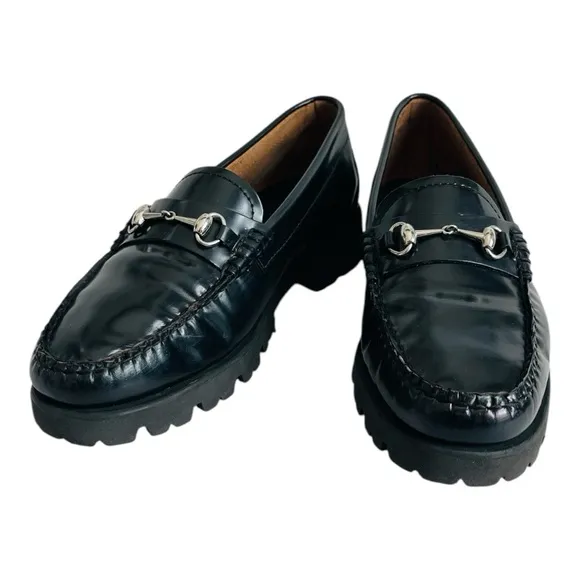G.H. Bass Lianna Super Burnish Black Weejuns Penny Loafers Women’s Shoes Size 8