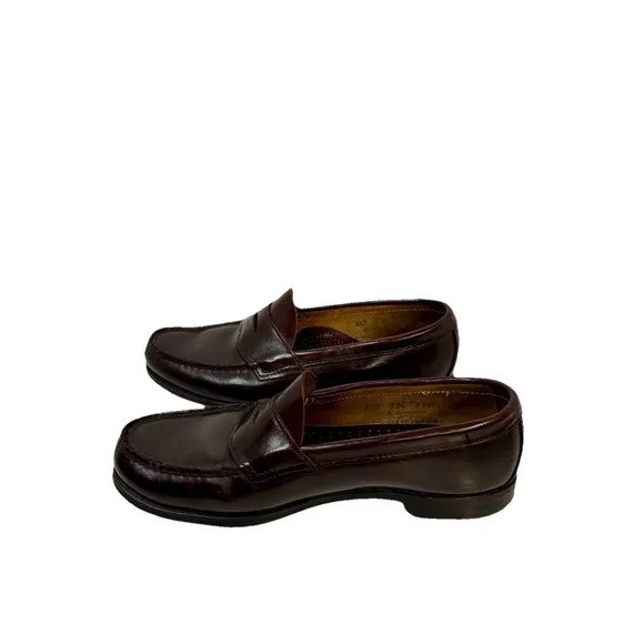 G.H. Bass Weejuns Penny Loafers Mens Size 8.5D Burgundy Leather Dress Shoes