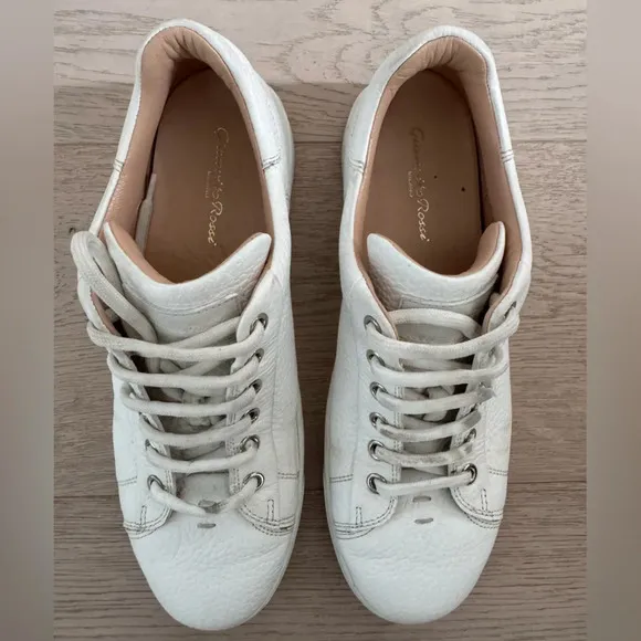 Gianvito RossiLeather low-top lace up sneakers size 39.5 (woman’s 8.5)