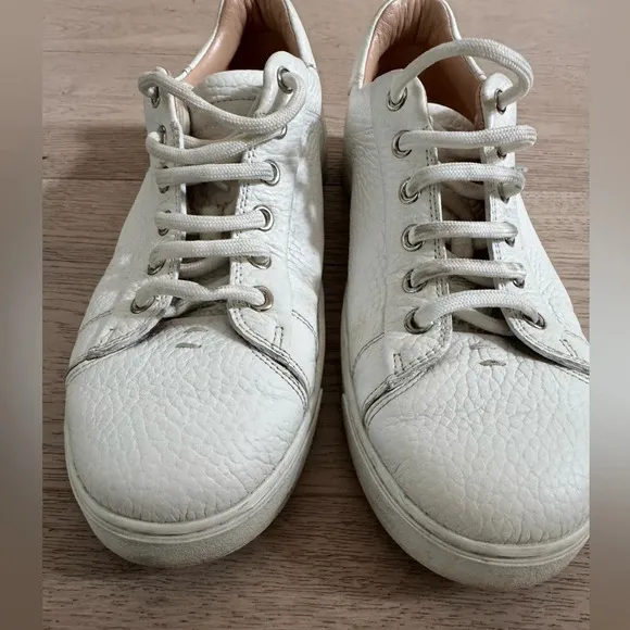 Gianvito RossiLeather low-top lace up sneakers size 39.5 (woman’s 8.5)