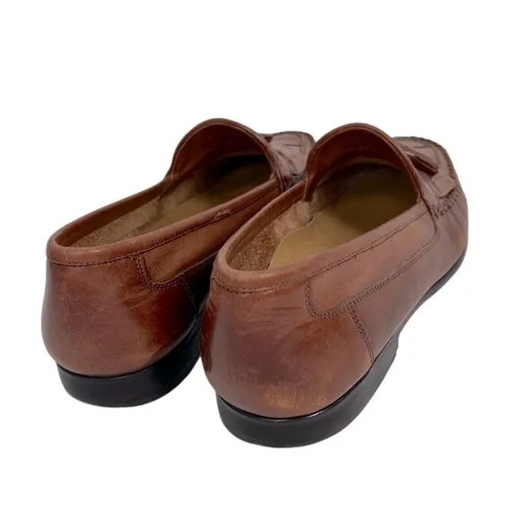 Giorgio Brutini Brown Loafers Tassels Moccasin Flat Dresses Casual Shoes 12 D