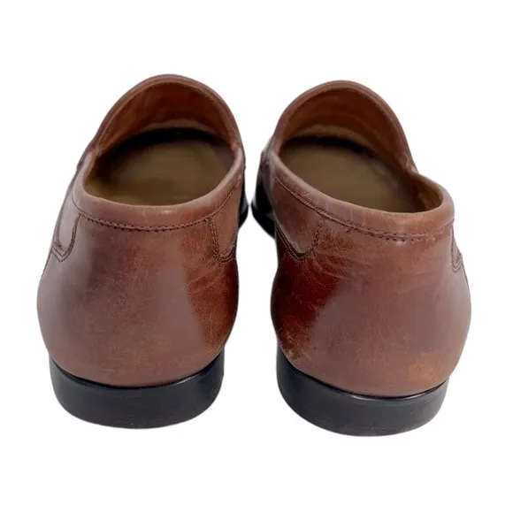 Giorgio Brutini Brown Loafers Tassels Moccasin Flat Dresses Casual Shoes 12 D