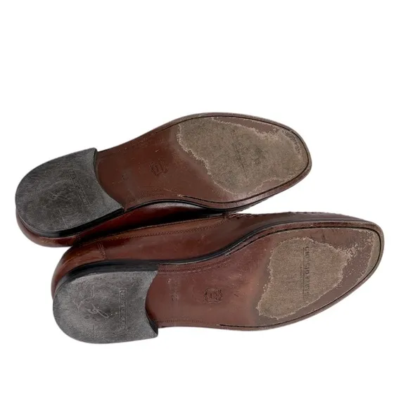 Giorgio Brutini Brown Loafers Tassels Moccasin Flat Dresses Casual Shoes 12 D