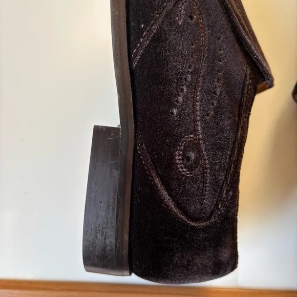 Giorgio Brutini Men’s Loafers Size 13 Brown Suede Leather Embroidered 159152