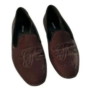 GIORGIO ARMANI Women’s Velvet Grosgrain Trim Loafers Size 9  /IT 39
