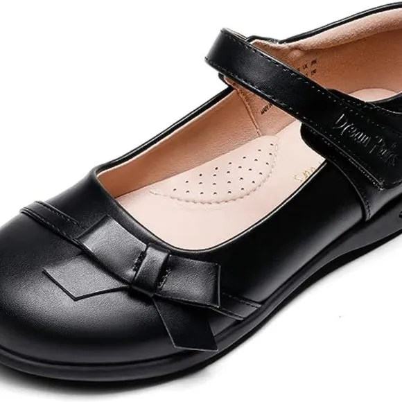Girls School Uniform Shoes Mary Jane Dress Flats(Little Kid/Big Kid)
