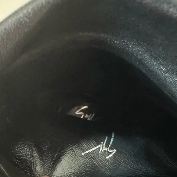 Giuseppe Zanotti Black Leather Foldover Zipper High Heel Ankle Boots size 40