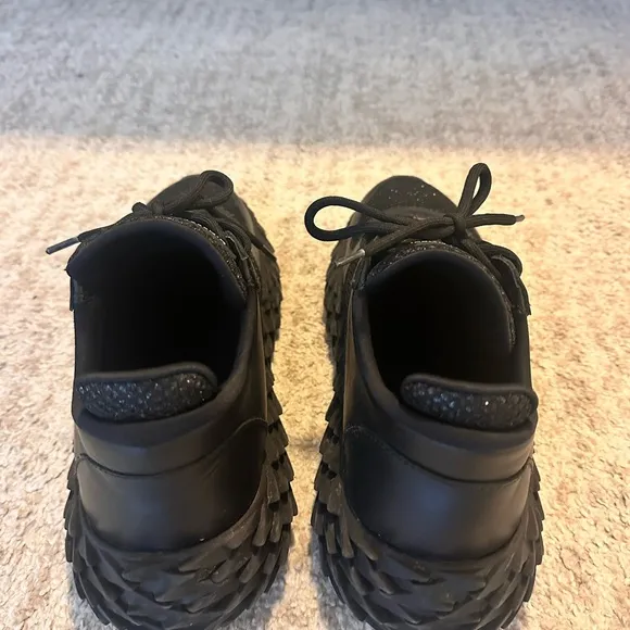 Giuseppe Zanotti Black Sneakers with Cushioned Sole