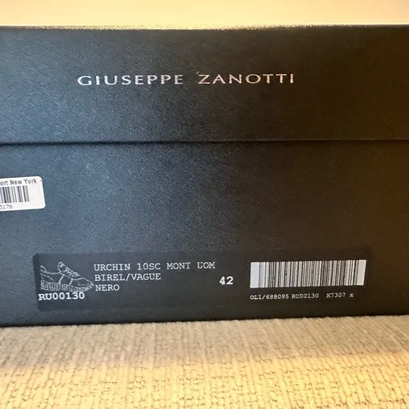 Giuseppe Zanotti Black Sneakers with Cushioned Sole