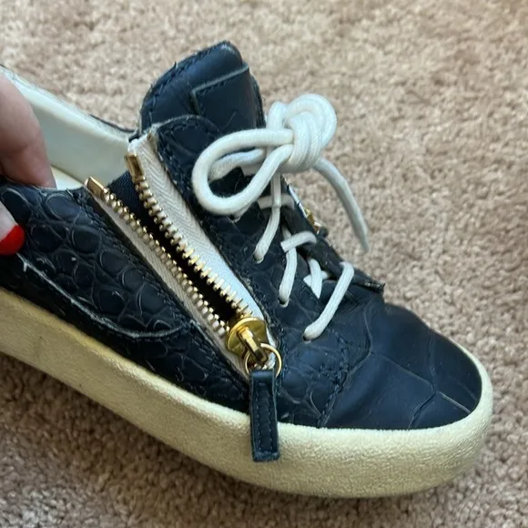 Giuseppe Zanotti Blue Croc Sneakers