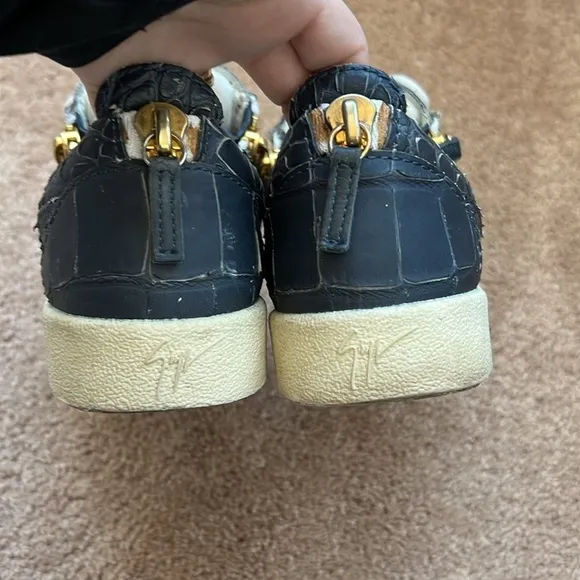 Giuseppe Zanotti Blue Croc Sneakers