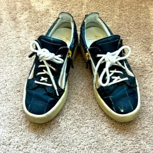Giuseppe Zanotti Blue Croc Sneakers