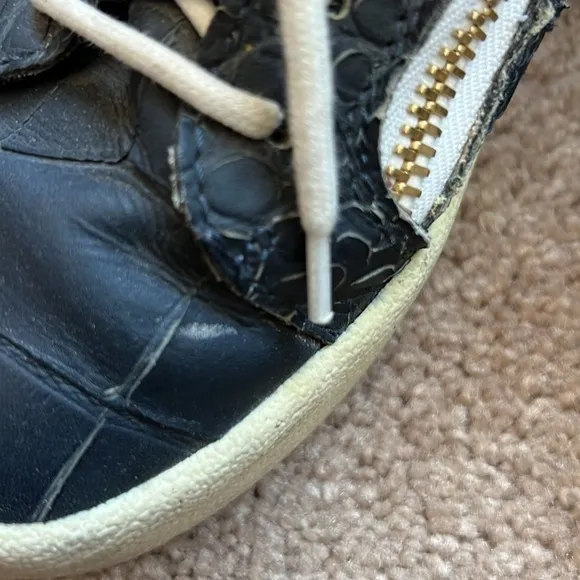 Giuseppe Zanotti Blue Croc Sneakers