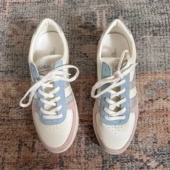 Gola Chunky Platform Pink and Blue Sneakers sz 7
