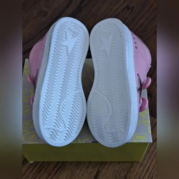 Golden Goose Girls June Ballstar Sole Sneakers Antique Pink Size 23