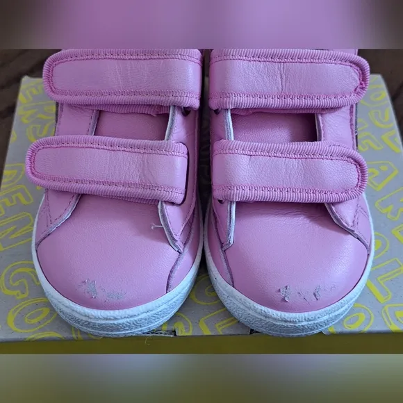 Golden Goose Girls June Ballstar Sole Sneakers Antique Pink Size 23
