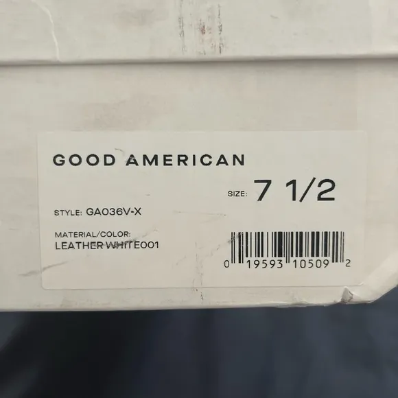 Good American Boots White Pull On Chelsea Boot Size 7.5 NIB