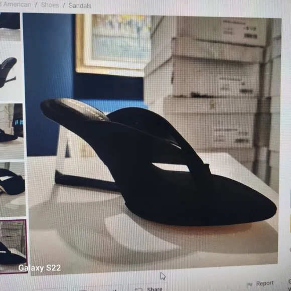 Good American Wedge Sandal. NIB. Size 8.