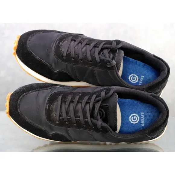 Greats Brooklyn The Rosen Men's Running Sneakers Shoes Size 7 Gum Sole Black