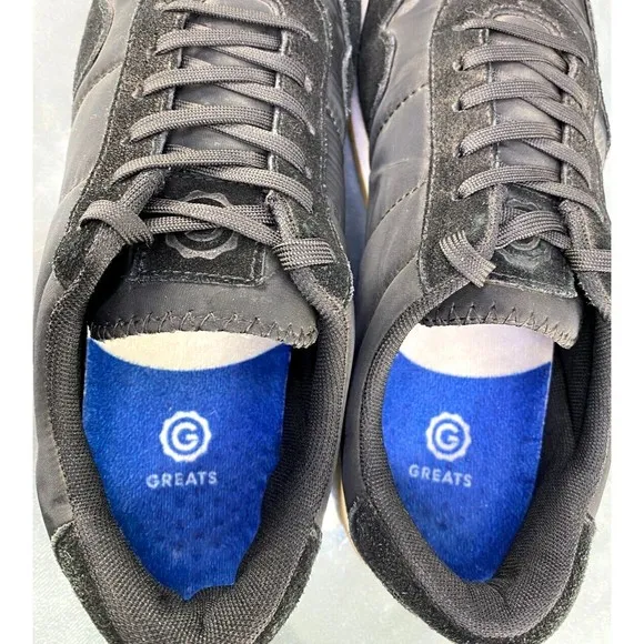 Greats Brooklyn The Rosen Men's Running Sneakers Shoes Size 7 Gum Sole Black