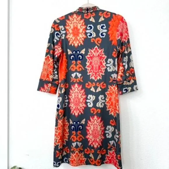 Gretchen Scott NWT Mandarin Turkish Delight Dress in Grey, Size XS