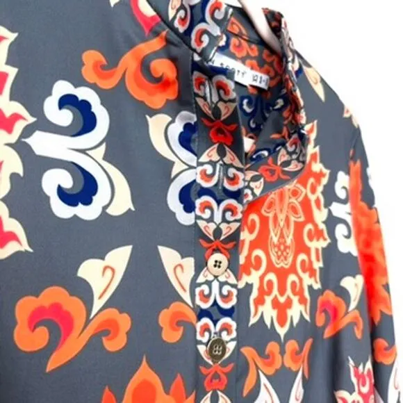 Gretchen Scott NWT Mandarin Turkish Delight Dress in Grey, Size XS