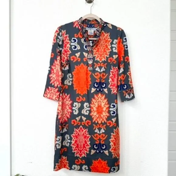 Gretchen Scott NWT Mandarin Turkish Delight Dress in Grey, Size XS