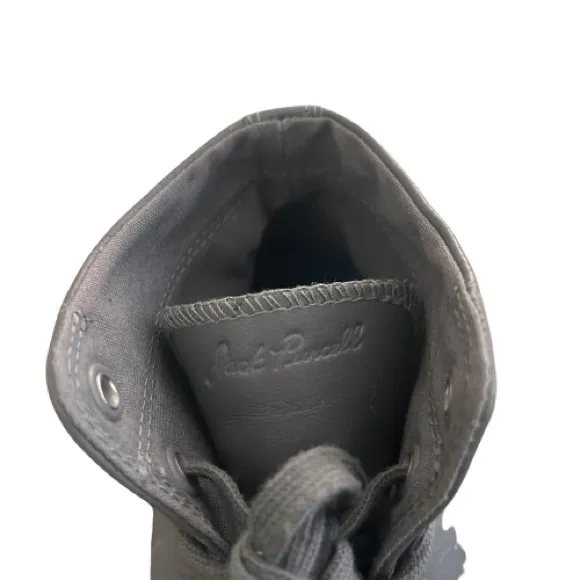 GUC Converse Jack Purcell Signature Leather Gray High-Top Sneakers. Size 12