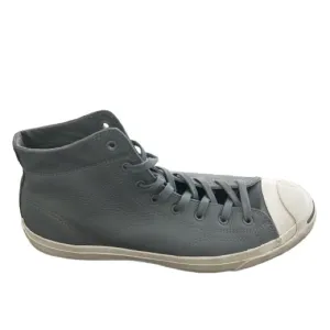 GUC Converse Jack Purcell Signature Leather Gray High-Top Sneakers. Size 12