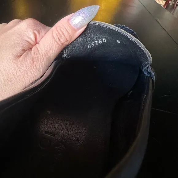 Gucci Black Guccissima Leather PennyLoafers Size 8 Men