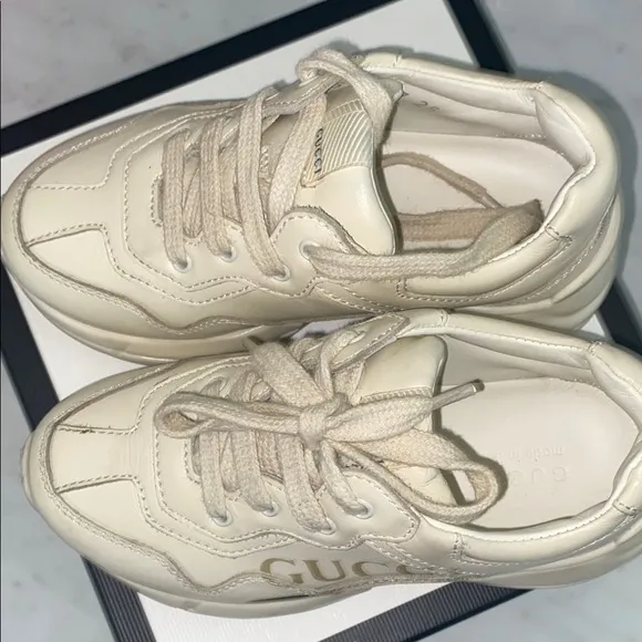 Gucci Cream Chunky Sneakers