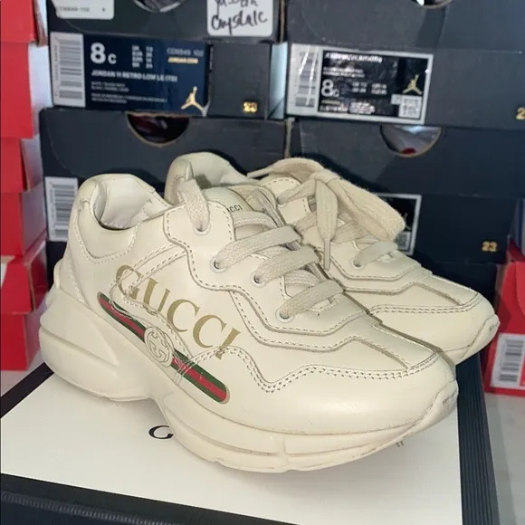 Gucci Cream Chunky Sneakers