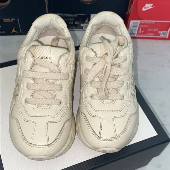 Gucci Cream Chunky Sneakers