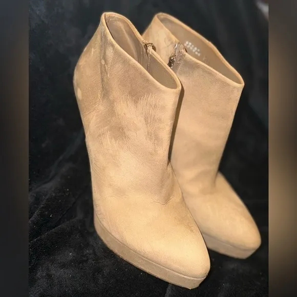Gucci Suede Striped Boots Women's Size: 39.5