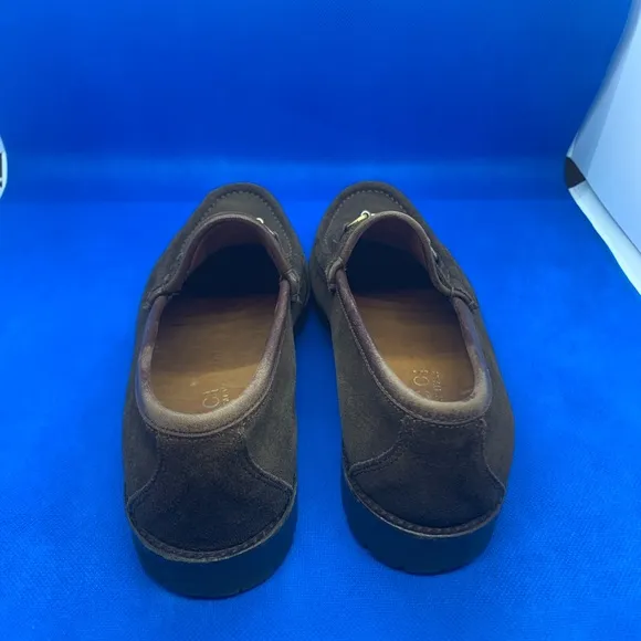 Gucci vintage horseshoe brown suede loafers 5 1/2