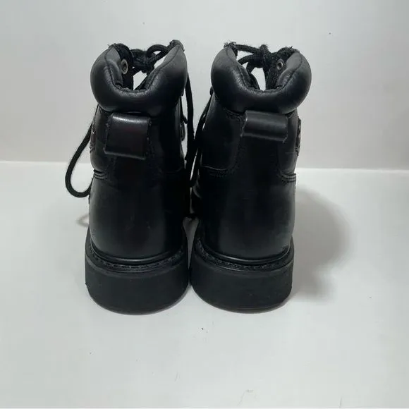 Harley Davidson Black Leather Motorcycle Riding Boots