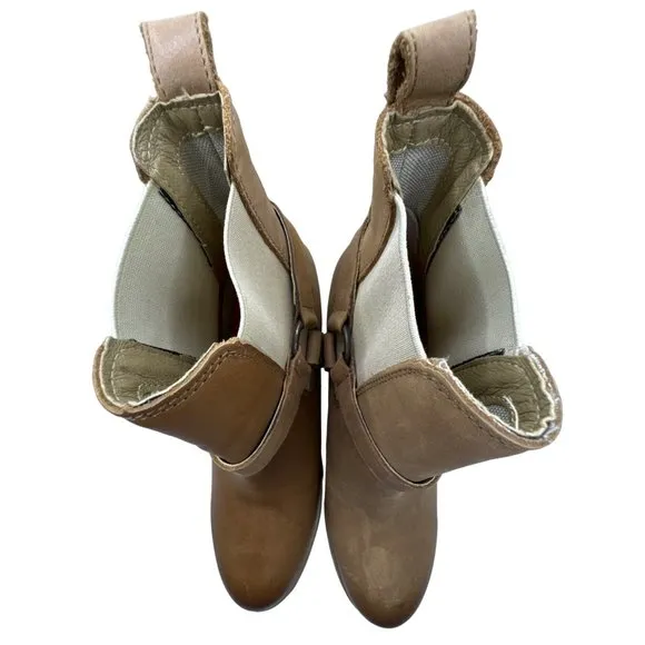 Harley Davidson Bootie Womens Size 8.5 Catalani Tan Leather Pull On Boots