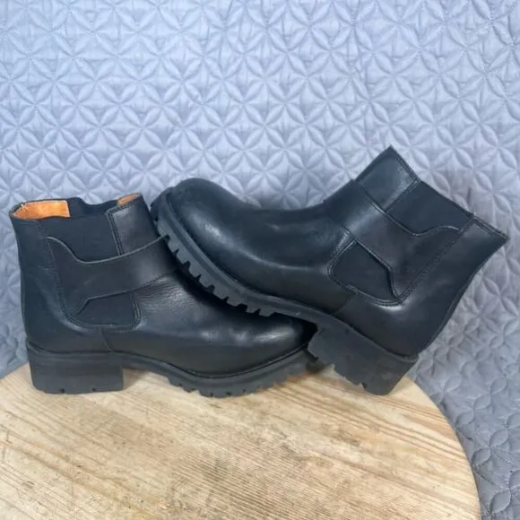 Harley Davidson Boots Men’s 9.5 Black Leather Pull On Buckle Strap 99330